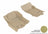MAXpider Rubber Floor Mats for Pathfinder/Xterra [Covers Front Row, Tan] L1NS06511502