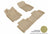 MAXpider Rubber Floor Mats for 2020 2019 2018 2017 2016 2015 2014 Nissan Rogue [Covers Front & Rear Row, Tan] L1NS06801502