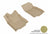 MAXpider Rubber Floor Mats for Rogue/Rogue Sport [Covers Front Row, Tan] L1NS06811502