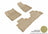 MAXpider Rubber Floor Mats for 2018 2017 2016 2015 Nissan Murano [Covers Front & Rear Row, Tan] L1NS08301502