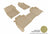 MAXpider Rubber Floor Mats for 2021 2020 2019 2018 2017 Nissan Titan [Covers Front & Rear Row, Tan] L1NS08501502