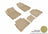 MAXpider Rubber Floor Mats for 2021 2020 2019 2018 2017 2016 Nissan Maxima [Covers Front & Rear Row, Tan] L1NS08801502