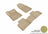 MAXpider Rubber Floor Mats for 2018 2017 2016 Nissan Altima [Covers Front & Rear Row, Tan] L1NS09201502