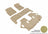 MAXpider Rubber Floor Mats for 2021 2020 2019 2018 2017 Nissan Armada [Covers Front & Both Rear Rows, Tan] L1NS09501502