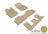 MAXpider Rubber Floor Mats for 2020 2019 2018 2017 2016 2015 2014 Nissan Rogue [Covers Front & Rear Row, Tan] L1NS10101502