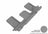 MAXpider Rubber Floor Mats for 2020 2019 2018 2017 2016 2015 2014 Nissan Rogue [Covers Rear (3rd) Row, Gray] L1NS10131501