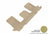 MAXpider Rubber Floor Mats for 2020 2019 2018 2017 2016 2015 2014 Nissan Rogue [Covers Rear (3rd) Row, Tan] L1NS10131502