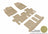 MAXpider Rubber Floor Mats for 2020 2019 2018 2017 2016 2015 2014 2013 Nissan Pathfinder [Covers Front & Both Rear Rows, Tan] L1NS10701502