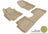 MAXpider Rubber Floor Mats for 2010 2009 Pontiac Vibe [Covers Front & Rear Row, Tan] L1PA00101502