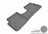 MAXpider Rubber Floor Mats for Pontiac/Toyota [Covers Rear (2nd) Row, Gray] L1PA00121501