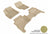 MAXpider Rubber Floor Mats for Cayenne/Touareg [Covers Front & Rear Row, Tan] L1PO00001502