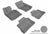 MAXpider Rubber Floor Mats for 2016 2015 2014 2013 2012 2011 2010 Porsche Panamera [Covers Front & Rear Row, Gray] L1PO00601501