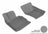 MAXpider Rubber Floor Mats for 2016 2015 2014 2013 2012 2011 2010 Porsche Panamera [Covers Front Row, Gray] L1PO00611501
