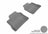MAXpider Rubber Floor Mats for 2016 2015 2014 2013 2012 2011 2010 Porsche Panamera [Covers Rear (2nd) Row, Gray] L1PO00621501