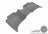 MAXpider Rubber Floor Mats for Cayenne/Touareg [Covers Rear (2nd) Row, Gray] L1PO01021501