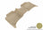 MAXpider Rubber Floor Mats for Cayenne/Touareg [Covers Rear (2nd) Row, Tan] L1PO01021502