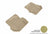 MAXpider Rubber Floor Mats for 2012 2011 2010 2009 2008 2007 2006 2005 Porsche 911 [Covers Rear (2nd) Row, Tan] L1PO01121502