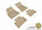MAXpider Rubber Floor Mats for 2021 2020 2019 2018 2017 2016 2015 Porsche Macan [Covers Front & Rear Row, Tan] L1PO01401502