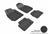 MAXpider Rubber Floor Mats for 2011 2010 2009 2008 2007 2006 2005 2004 2003 Saab 9-3 [Covers Front & Rear Row, Black] L1SA00001509