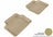 MAXpider Rubber Floor Mats for 2011 2010 2009 2008 2007 2006 2005 2004 2003 Saab 9-3 [Covers Rear (2nd) Row, Tan] L1SA00021502