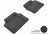 MAXpider Rubber Floor Mats for 2011 2010 2009 2008 2007 2006 2005 2004 2003 Saab 9-3 [Covers Rear (2nd) Row, Black] L1SA00021509