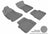 MAXpider Rubber Floor Mats for 2013 2012 2011 2010 2009 Subaru Forester [Covers Front & Rear Row, Gray] L1SB00301501