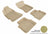 MAXpider Rubber Floor Mats for 2013 2012 2011 2010 2009 Subaru Forester [Covers Front & Rear Row, Tan] L1SB00301502