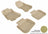 MAXpider Rubber Floor Mats for 2014 2013 2012 2011 2010 Subaru Legacy [Covers Front & Rear Row, Tan] L1SB00401502