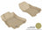 MAXpider Rubber Floor Mats for Legacy/Outback [Covers Front Row, Tan] L1SB00411502