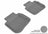 MAXpider Rubber Floor Mats for Legacy/Outback [Covers Rear (2nd) Row, Gray] L1SB00421501
