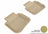 MAXpider Rubber Floor Mats for Legacy/Outback [Covers Rear (2nd) Row, Tan] L1SB00421502