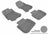 MAXpider Rubber Floor Mats for 2014 2013 2012 2011 2010 Subaru Outback [Covers Front & Rear Row, Gray] L1SB00601501