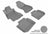MAXpider Rubber Floor Mats for Subaru [Covers Front & Rear Row, Gray] L1SB00801501