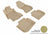 MAXpider Rubber Floor Mats for Subaru [Covers Front & Rear Row, Tan] L1SB00801502