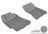 MAXpider Rubber Floor Mats for 2007 2006 2005 2004 2003 2002 Subaru Impreza [Covers Front Row, Gray] L1SB01011501