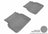 MAXpider Rubber Floor Mats for 2007 2006 2005 2004 2003 2002 Subaru Impreza [Covers Rear (2nd) Row, Gray] L1SB01021501