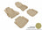 MAXpider Rubber Floor Mats for Legacy/Outback [Covers Front & Rear Row, Tan] L1SB01301502