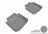 MAXpider Rubber Floor Mats for Legacy/Outback [Covers Rear (2nd) Row, Gray] L1SB01321501
