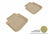 MAXpider Rubber Floor Mats for Legacy/Outback [Covers Rear (2nd) Row, Tan] L1SB01321502