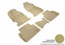 MAXpider Rubber Floor Mats for Crosstrek/Impreza [Covers Front & Rear Row, Tan] L1SB02201502