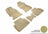 MAXpider Rubber Floor Mats for Crosstrek/Impreza [Covers Front & Rear Row, Tan] L1SB02201502