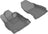 MAXpider Rubber Floor Mats for 2021 2020 2019 Subaru Forester [Covers Front Row, Gray] L1SB02411501