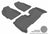MAXpider Rubber Floor Mats for 2012 2011 2010 2009 2008 Scion xD [Covers Front & Rear Row, Gray] L1SC00001501