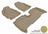 MAXpider Rubber Floor Mats for 2012 2011 2010 2009 2008 Scion xD [Covers Front & Rear Row, Tan] L1SC00001502