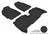 MAXpider Rubber Floor Mats for 2012 2011 2010 2009 2008 Scion xD [Covers Front & Rear Row, Black] L1SC00001509