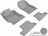 MAXpider Rubber Floor Mats for 2016 2015 2014 2013 Scion FR-S [Covers Front & Rear Row, Gray] L1SC00201501