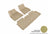 MAXpider Rubber Floor Mats for 2014 2013 2012 Tesla S [Covers Front & Rear Row, Tan] L1TL00001502