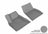 MAXpider Rubber Floor Mats for 2014 2013 2012 Tesla S [Covers Front Row, Gray] L1TL00011501