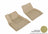 MAXpider Rubber Floor Mats for 2014 2013 2012 Tesla S [Covers Front Row, Tan] L1TL00011502