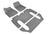 MAXpider Rubber Floor Mats for 2021 2020 2019 2018 2017 2016 Tesla X [Covers Front & Both Rear Rows, Gray] L1TL00101501